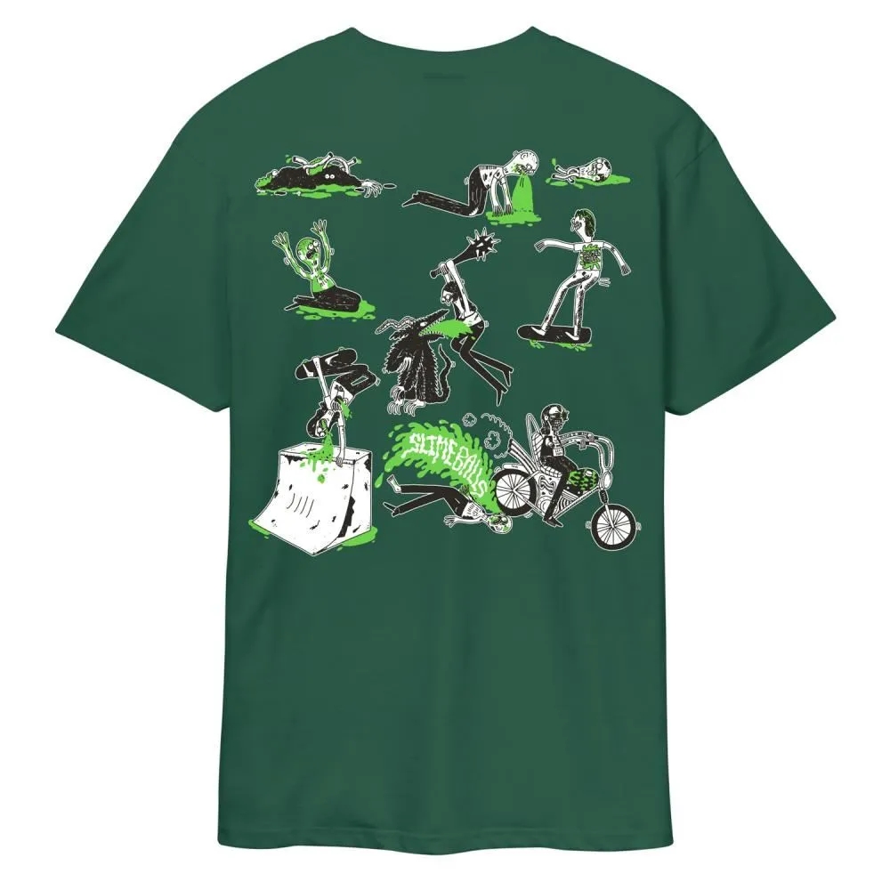 Slime Balls T-Shirt Scene Report T-Shirt - Alpine Green