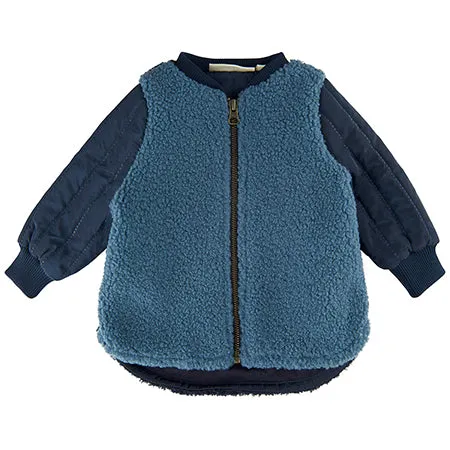 Soft Gallery Blue Fur Jacket - Retired