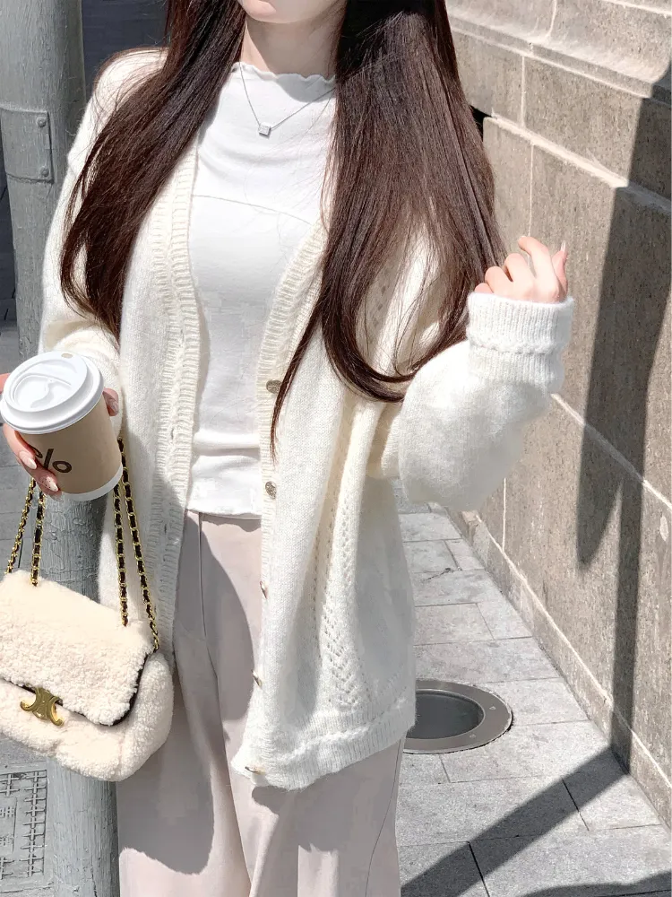 Soft Petal Knit Cardigan