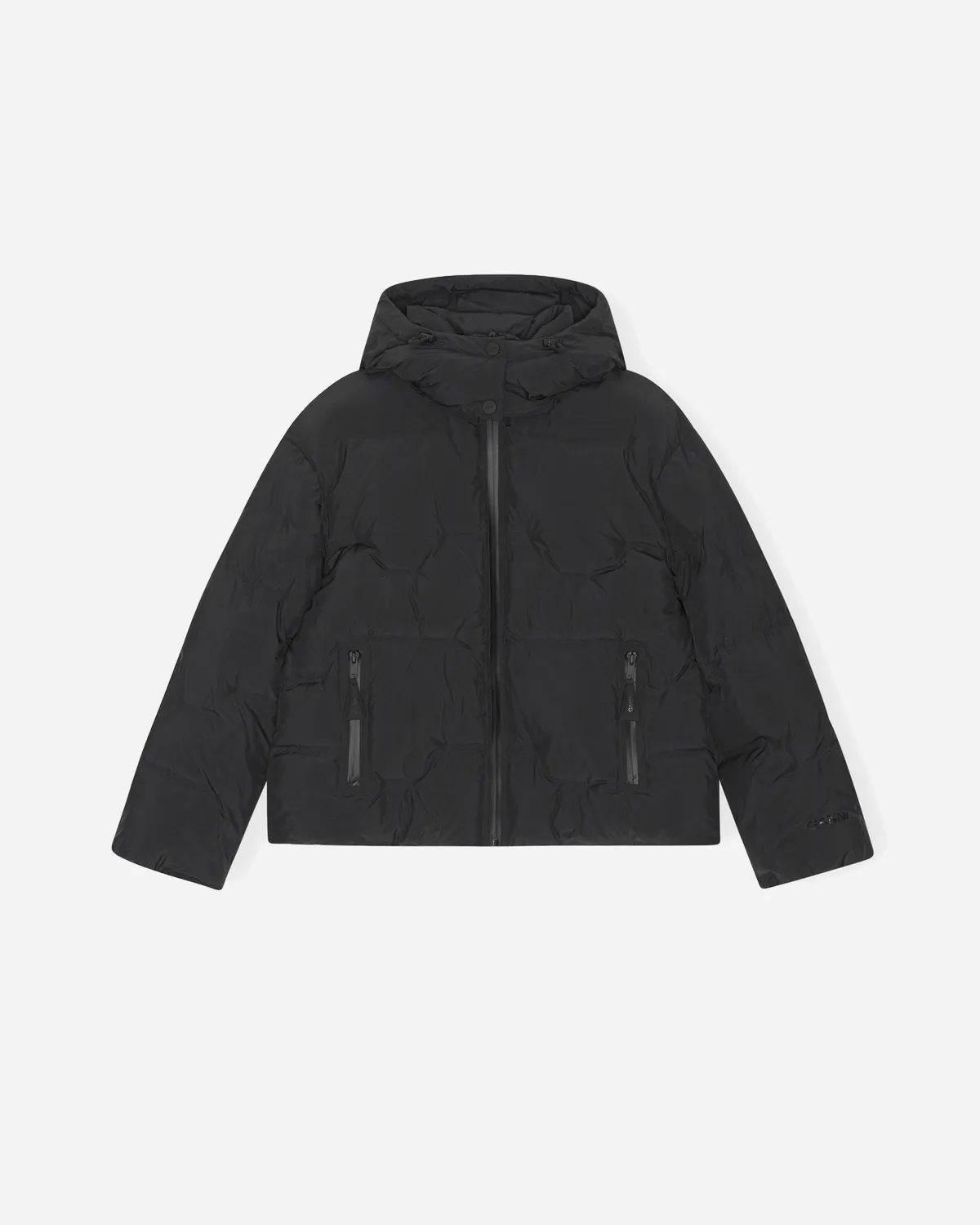 Soft Puffer Short Jacket - Black