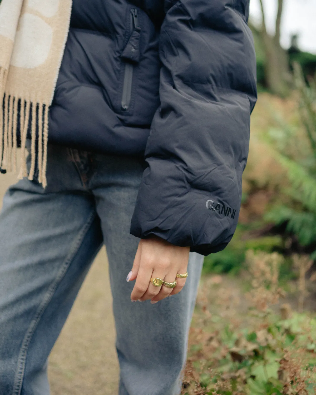 Soft Puffer Short Jacket - Black