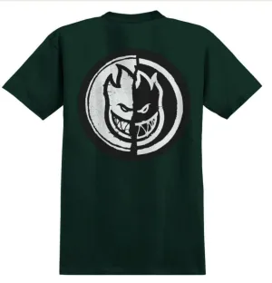 Spitfire Pocket T-Shirt Yin Yang - Forest Green / Black / White