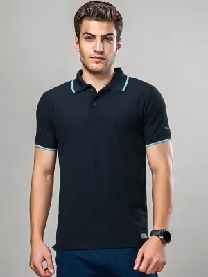 Sport Sun Max Polo Pro Navy Blue T Shirt