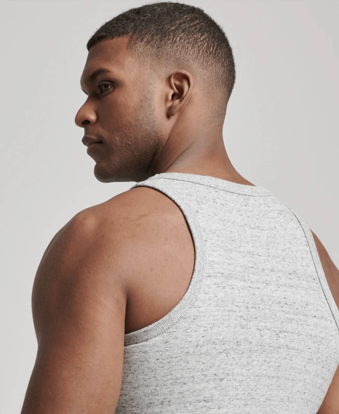 SUPERDRY Vintage Gym Athletic Vest - Athletic Grey Marle