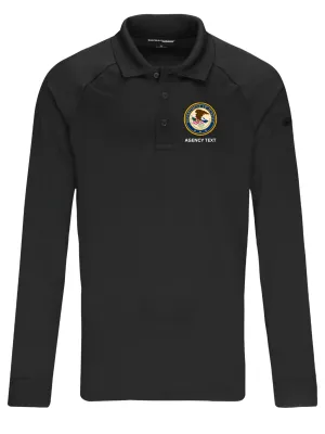 TACTICAL Department of Justice Polo- Men's Long Sleeve