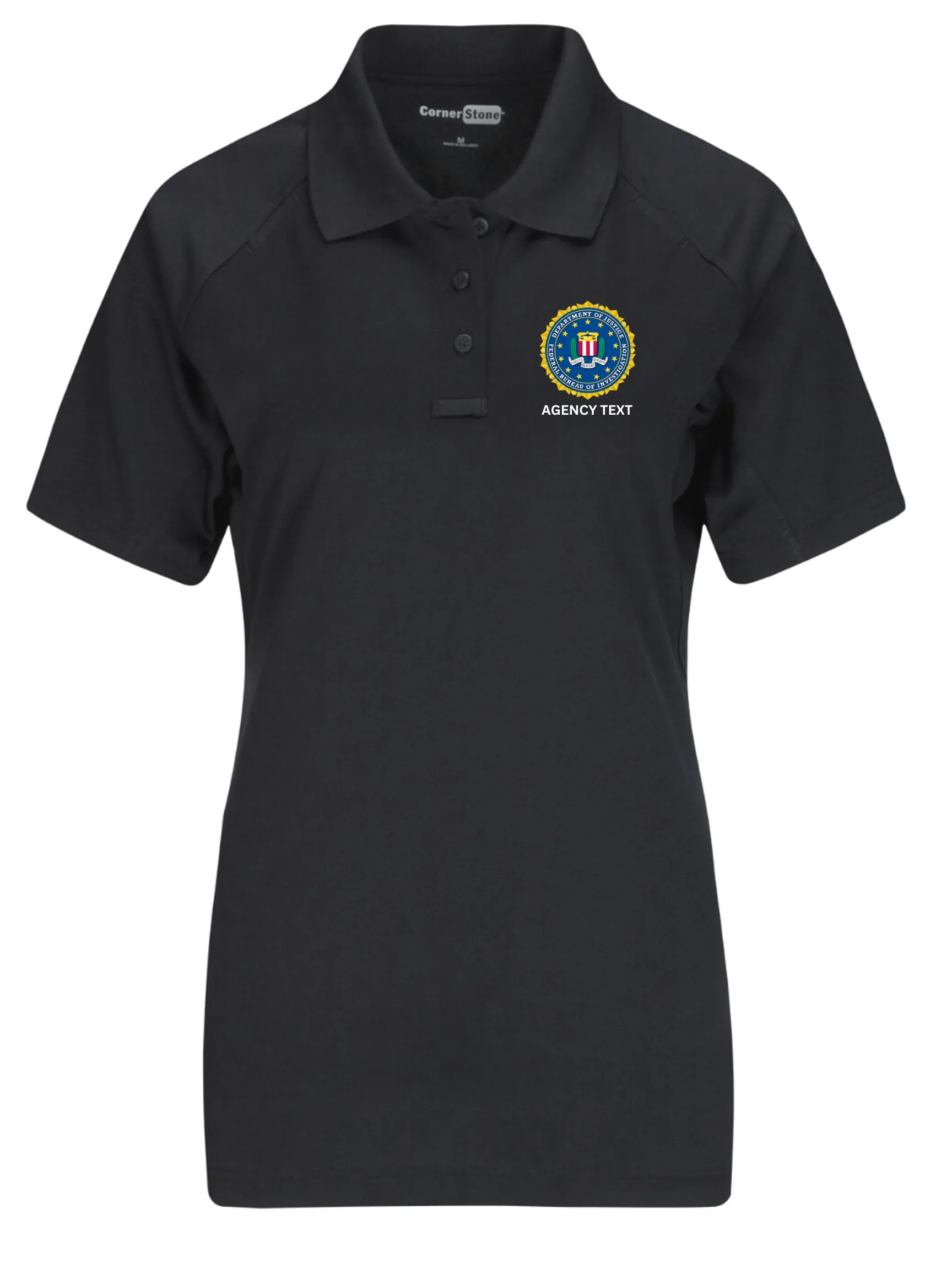 TACTICAL Federal Bureau of Investigation Polo- Women's Short Sleeve
