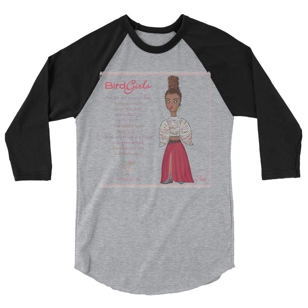 Teal 3/4 sleeve raglan shirt