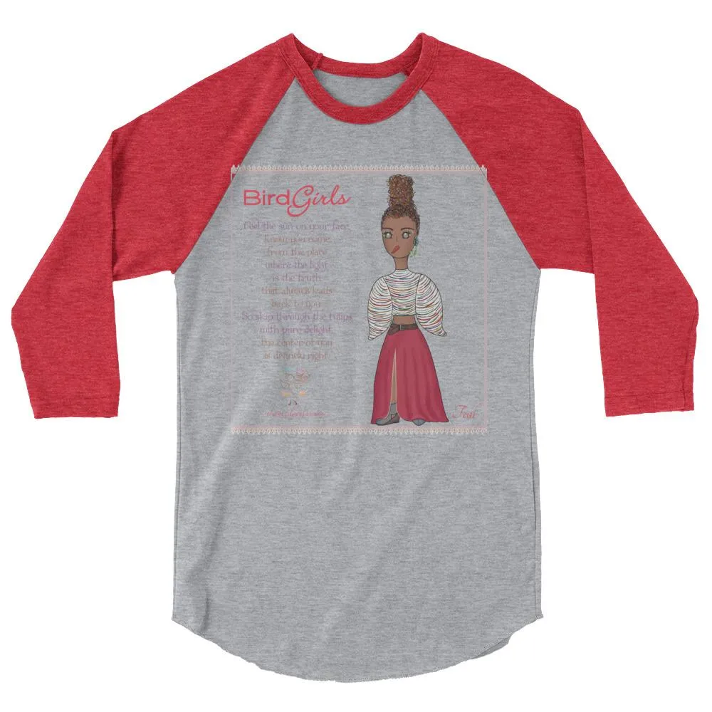 Teal 3/4 sleeve raglan shirt