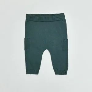 Teal Baby Knit Pants
