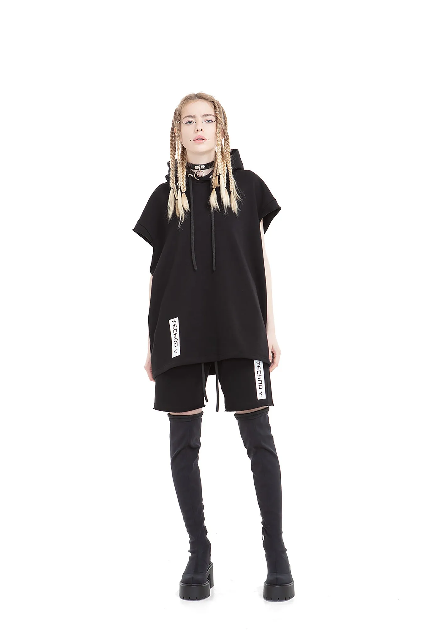 Techno Relaxed Unisex Hooded Vest