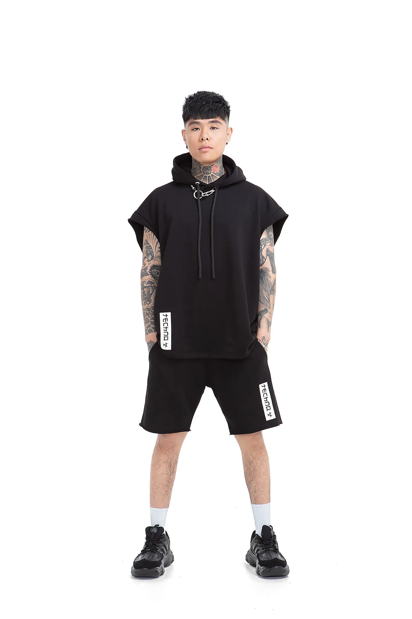 Techno Relaxed Unisex Hooded Vest