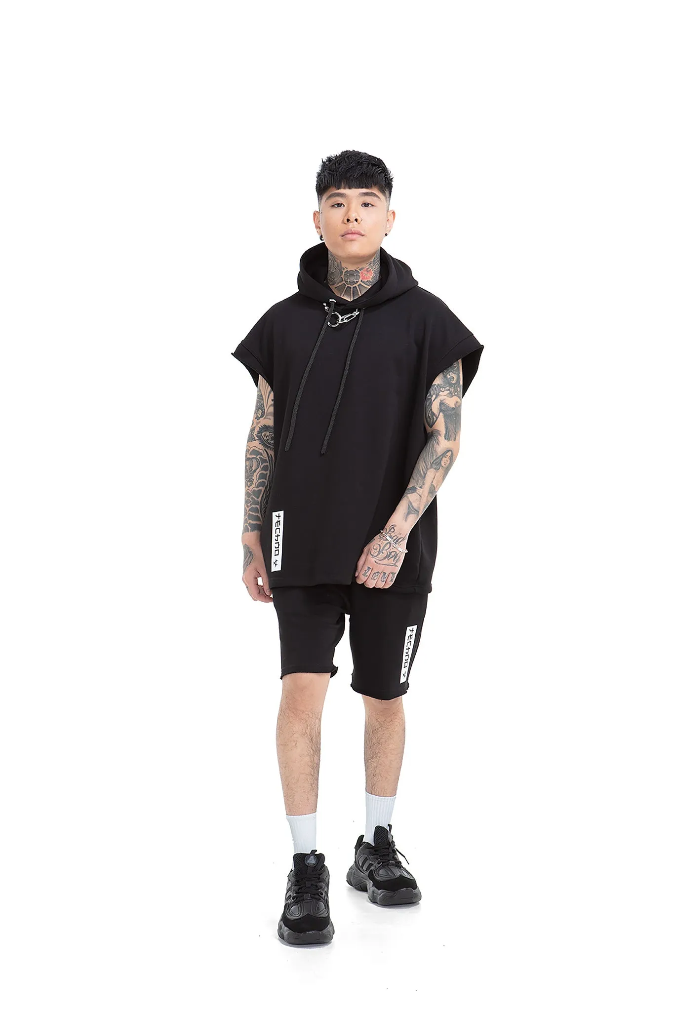 Techno Relaxed Unisex Hooded Vest