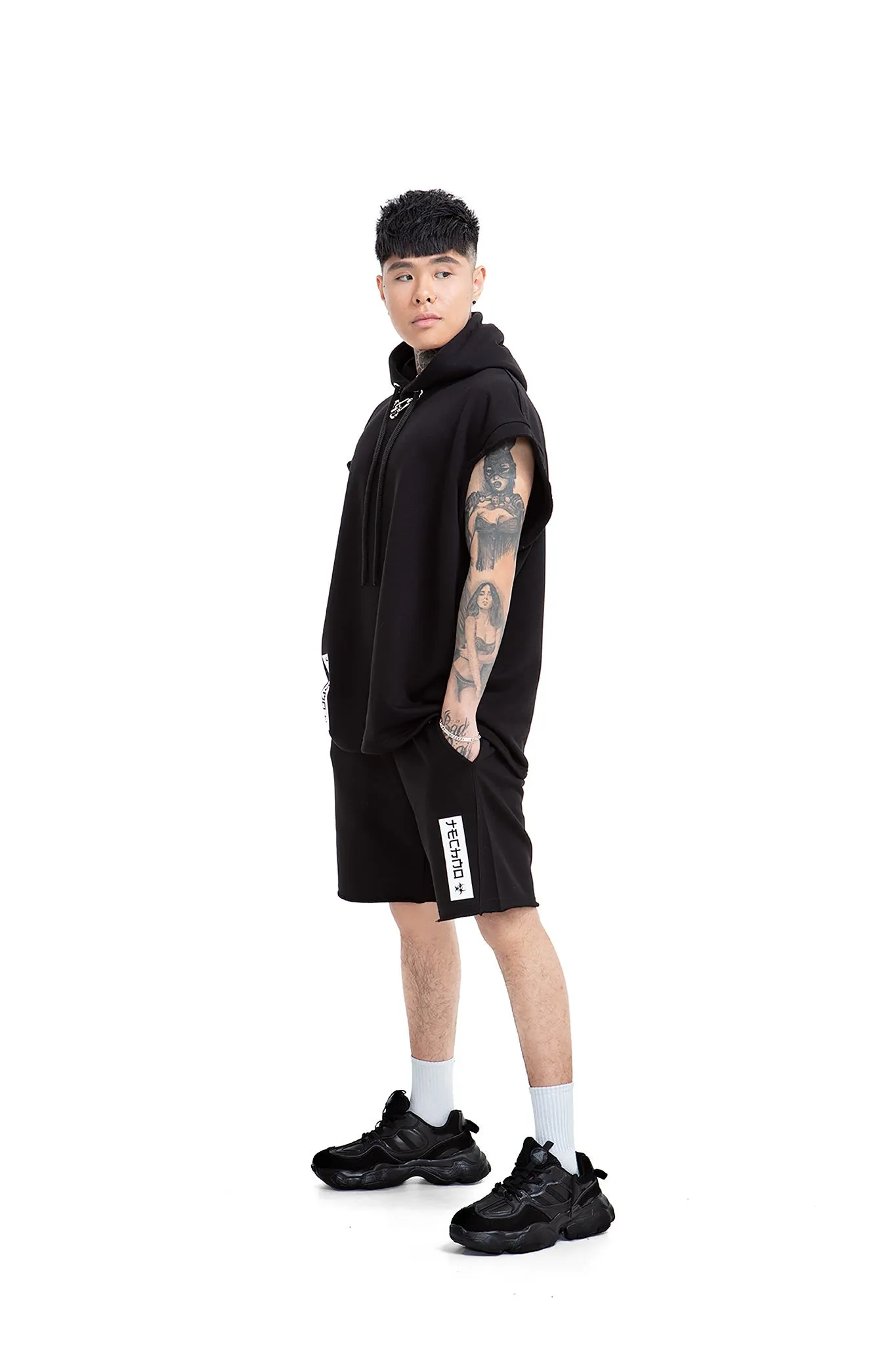Techno Relaxed Unisex Hooded Vest
