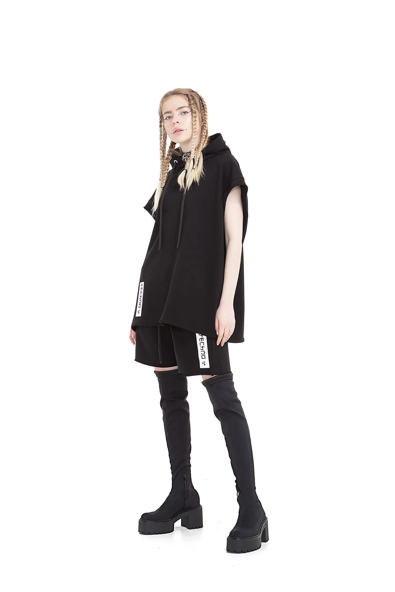 Techno Relaxed Unisex Hooded Vest