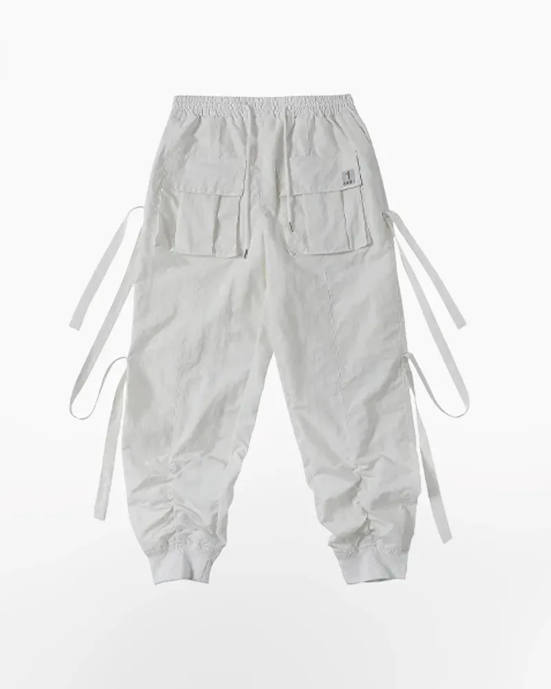 Techwear Streetwear White Pants