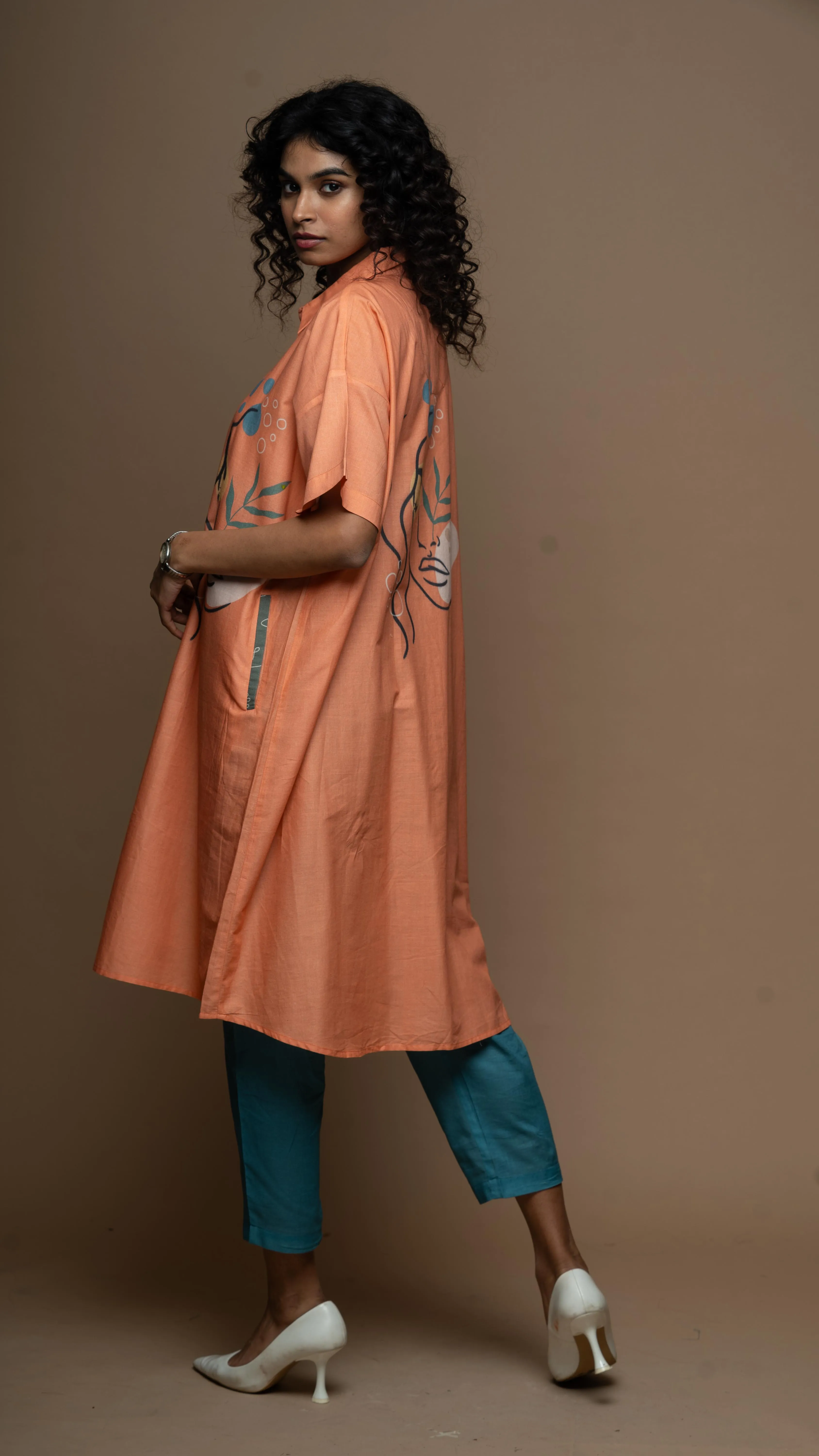 Tender Terracotta Tranquil Lady: Co-ord Pants Set