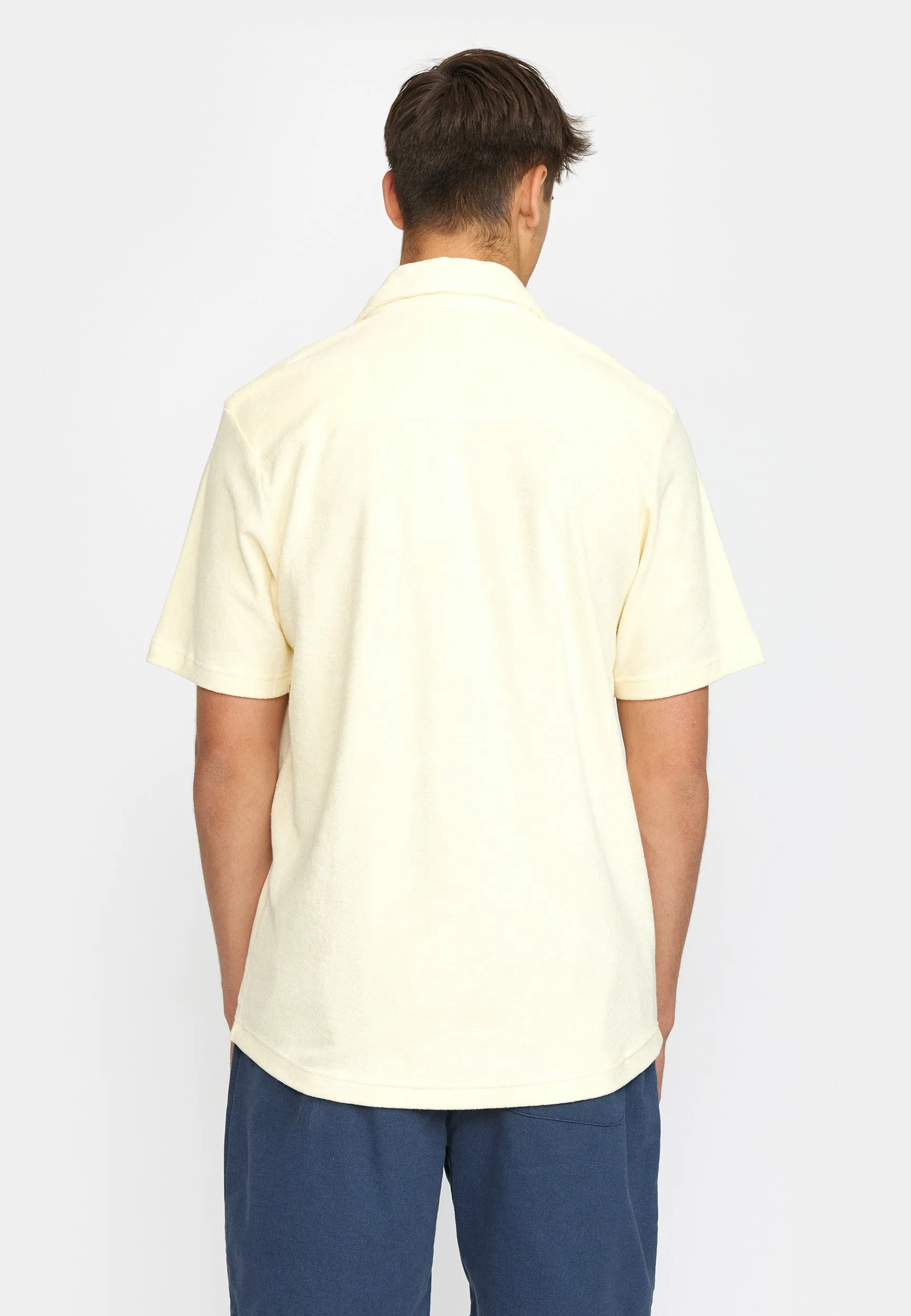 Terry Short-sleeved Cuban Shirt / 3823 - Offwhite