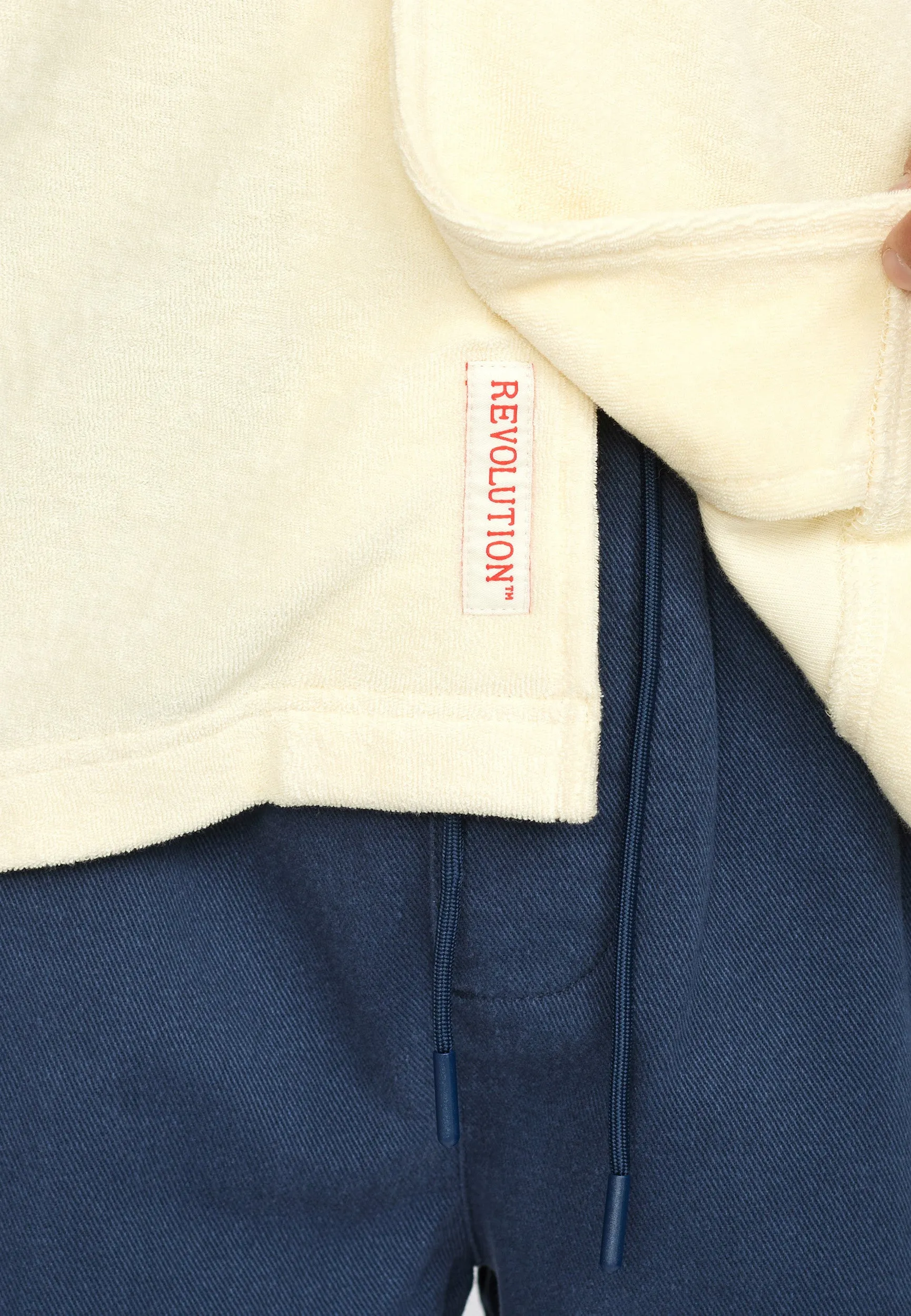 Terry Short-sleeved Cuban Shirt / 3823 - Offwhite