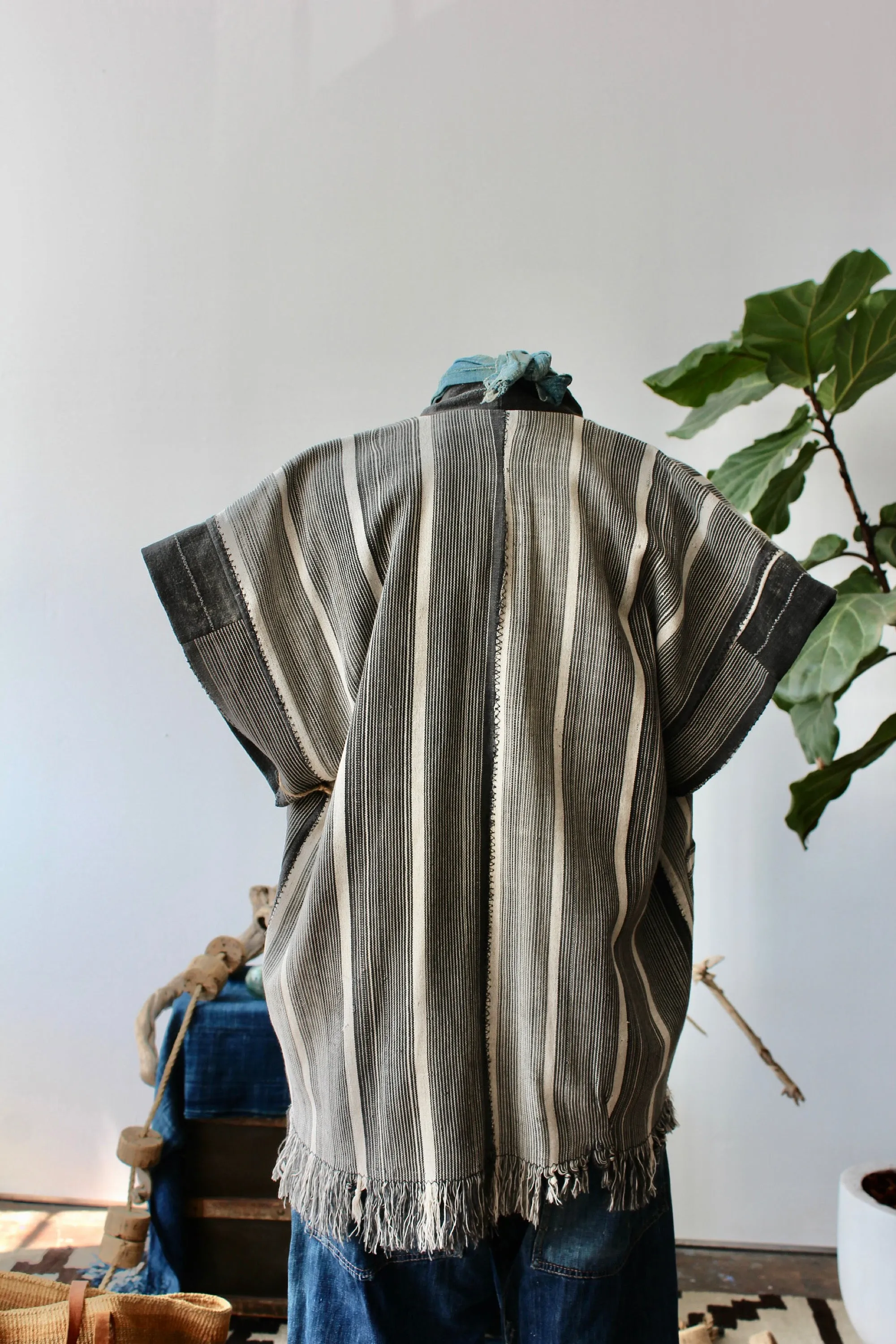 The Highlands Foundry Black Stripe Haori Vest THF5