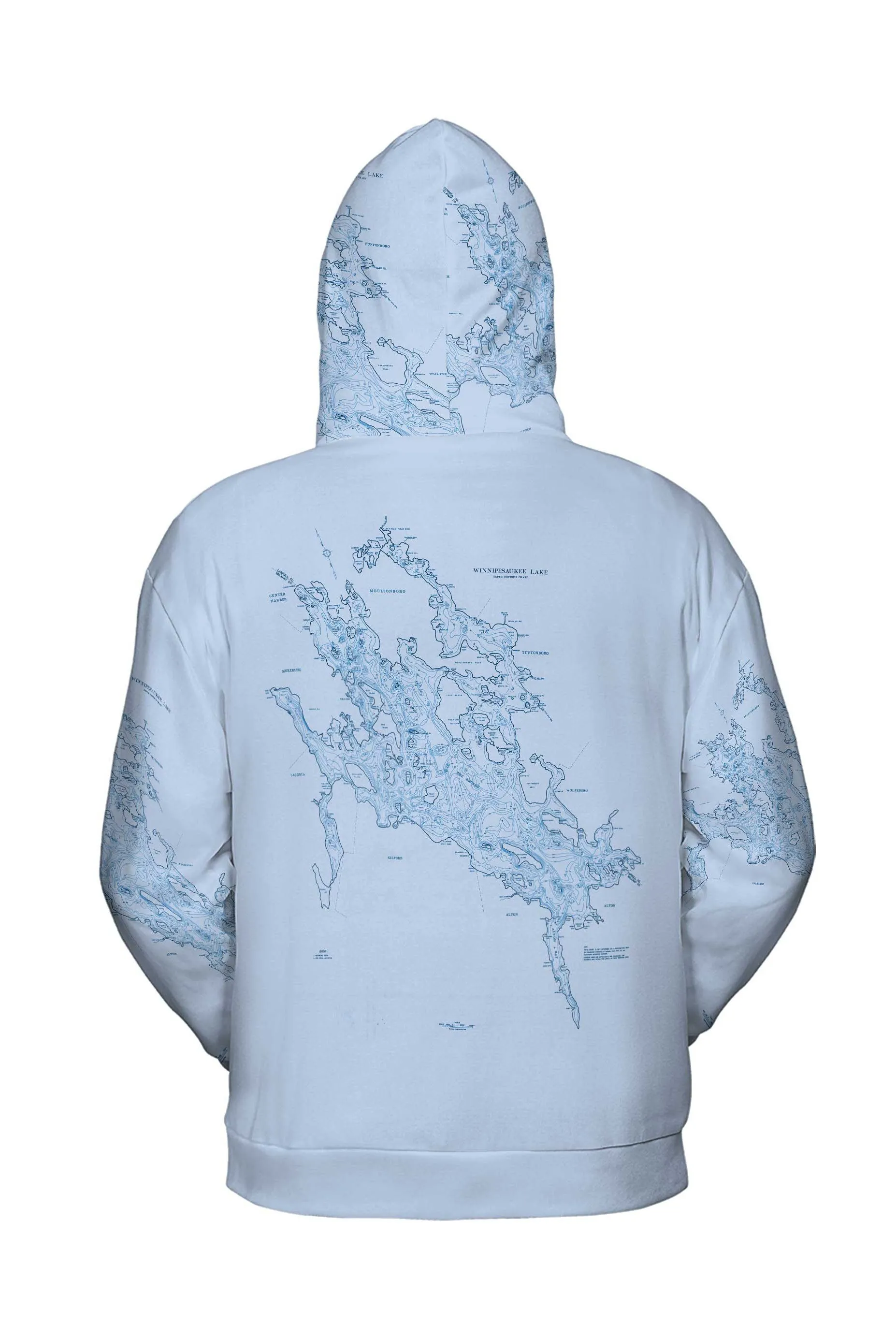 The Lake Winnipesaukee Blues Lightweight Hoodie Sweatshirt