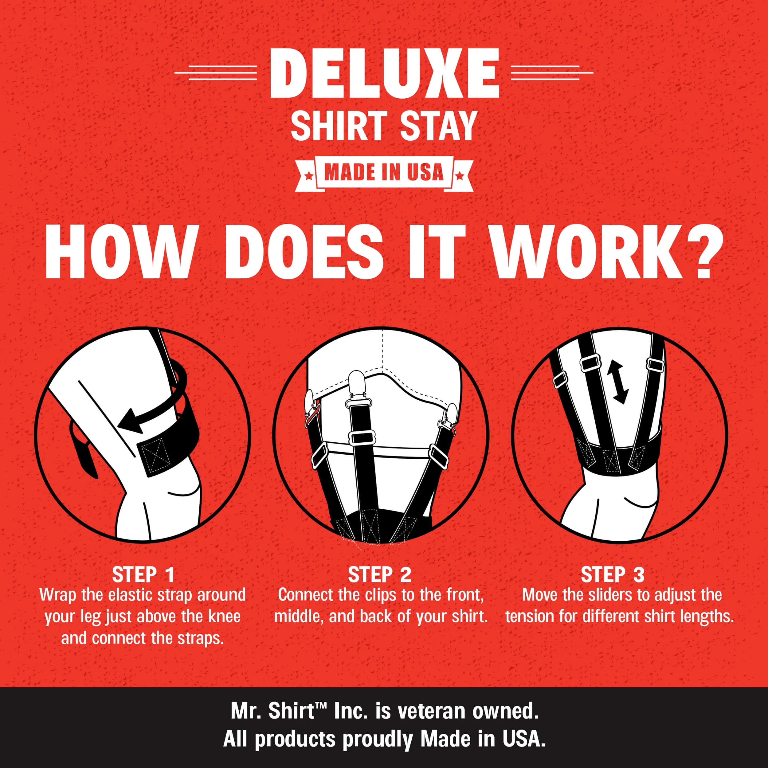 The Mr. Shirt "Deluxe" Shirt Stay