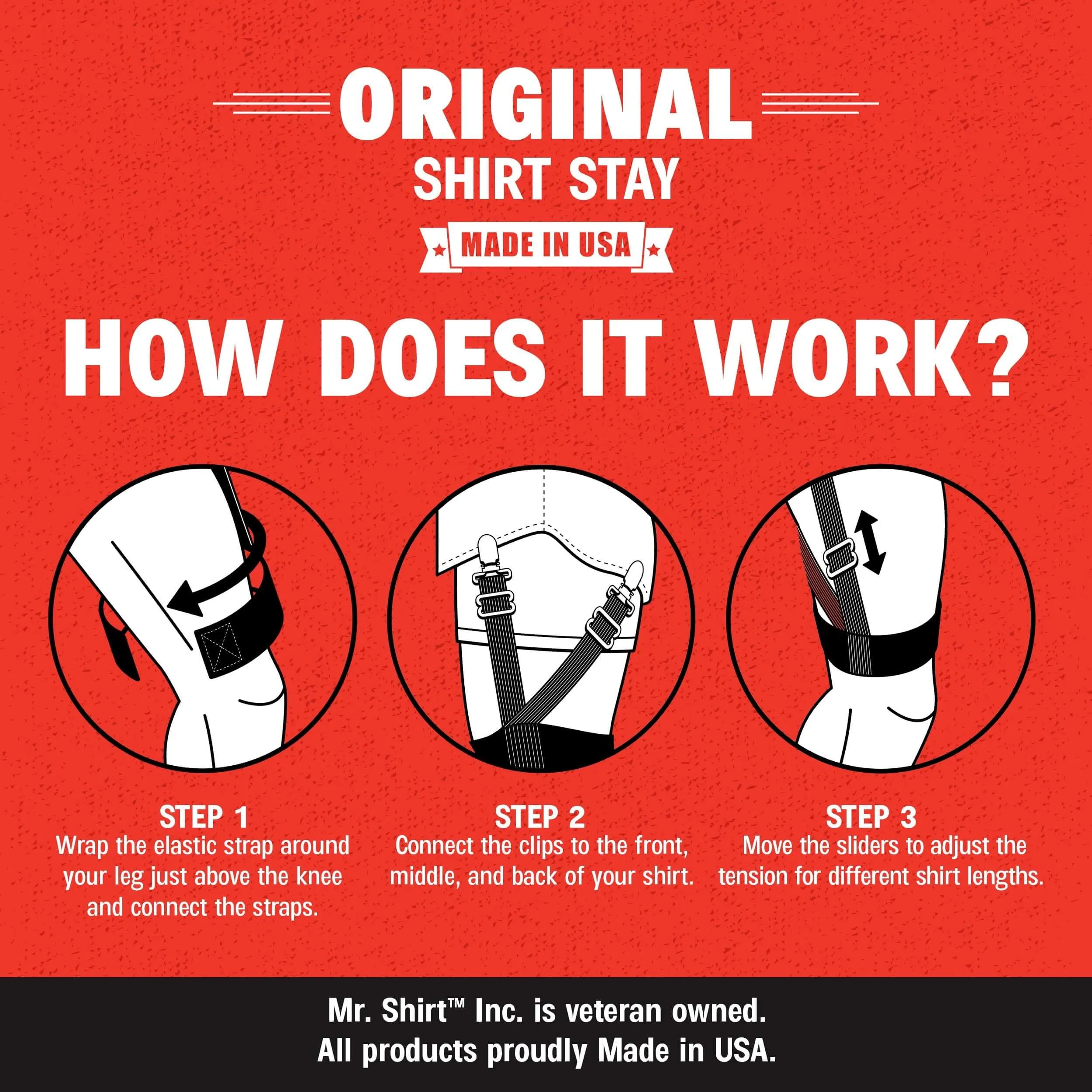 The Mr. Shirt "Original" Shirt Stay (Custom)