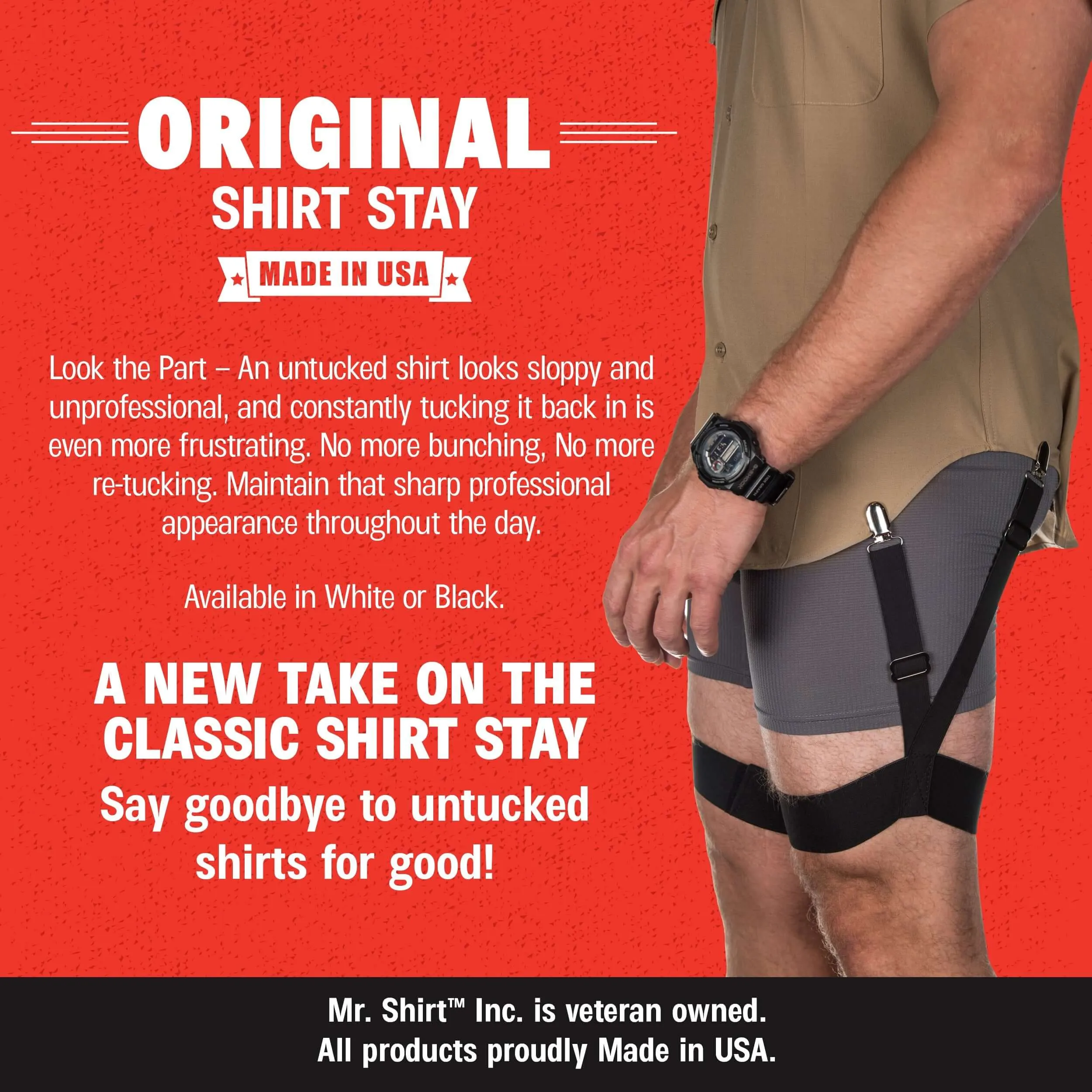 The Mr. Shirt "Original" Shirt Stay (Custom)