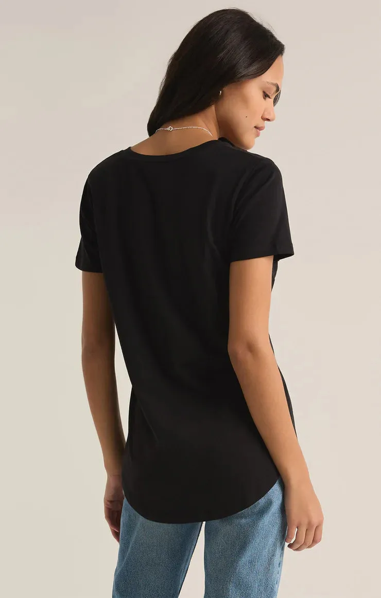 The Pocket Tee- Jet Black