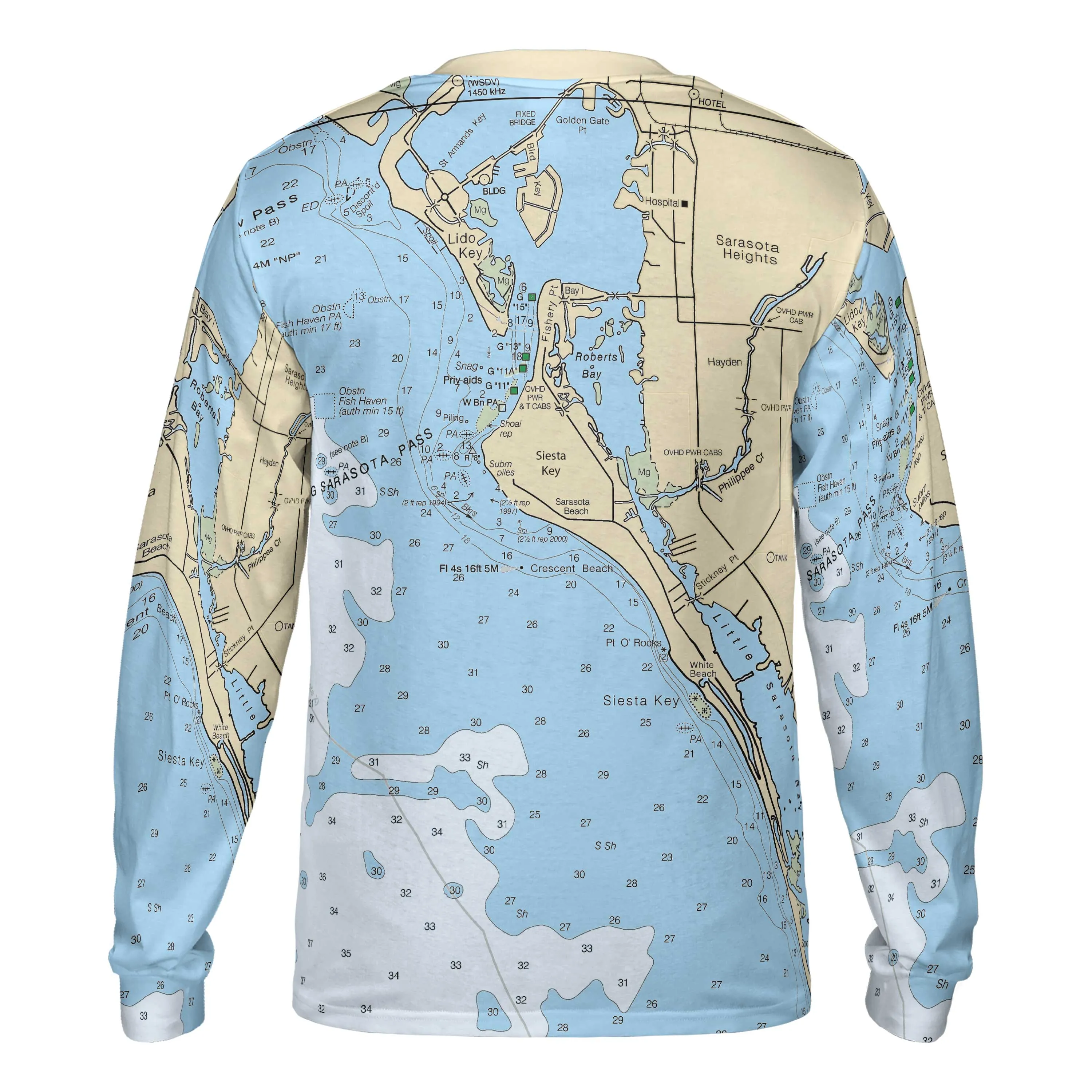 The Siesta Key Navigator Long Sleeve Performance Tee
