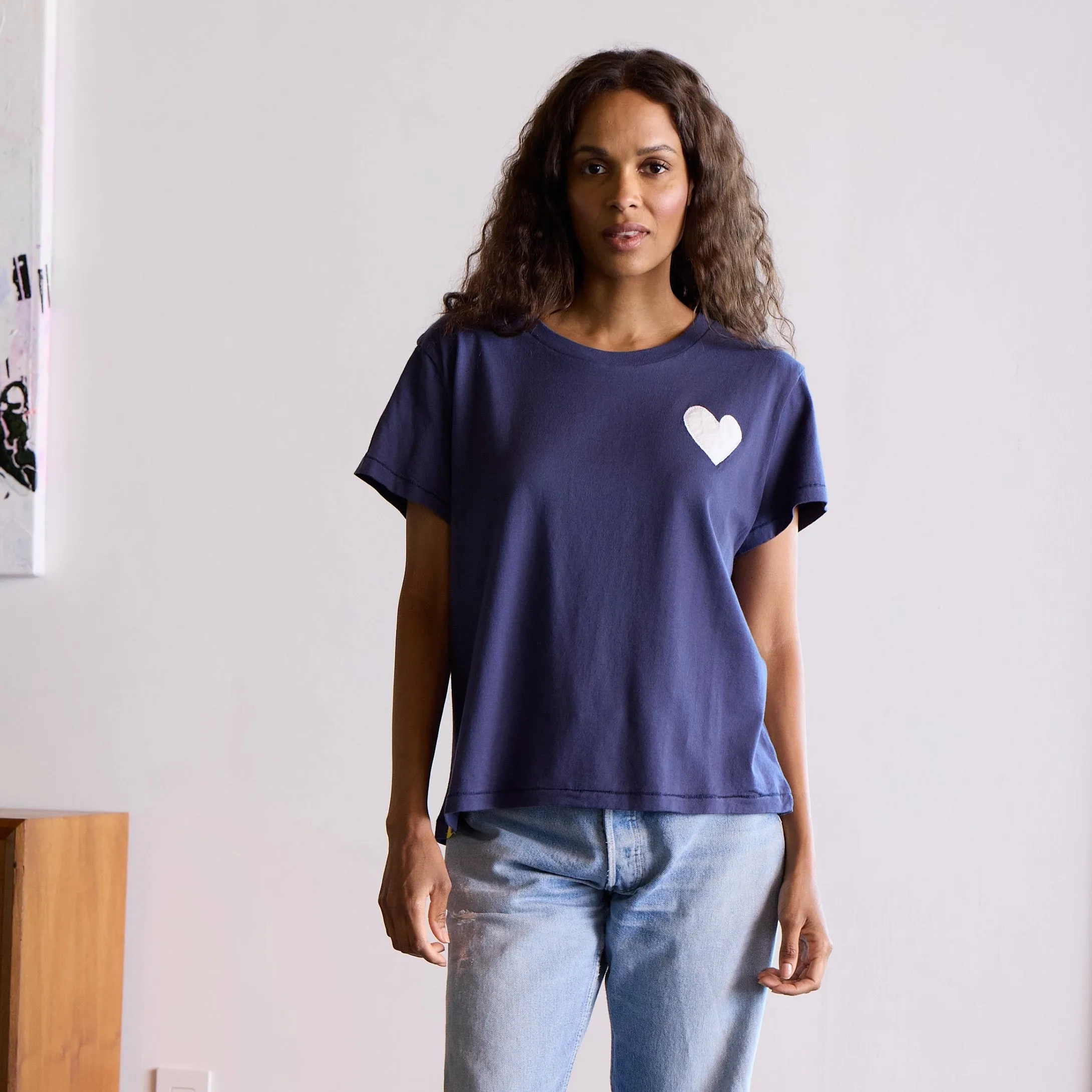 The Suke Tee Contrast Imperfect Heart