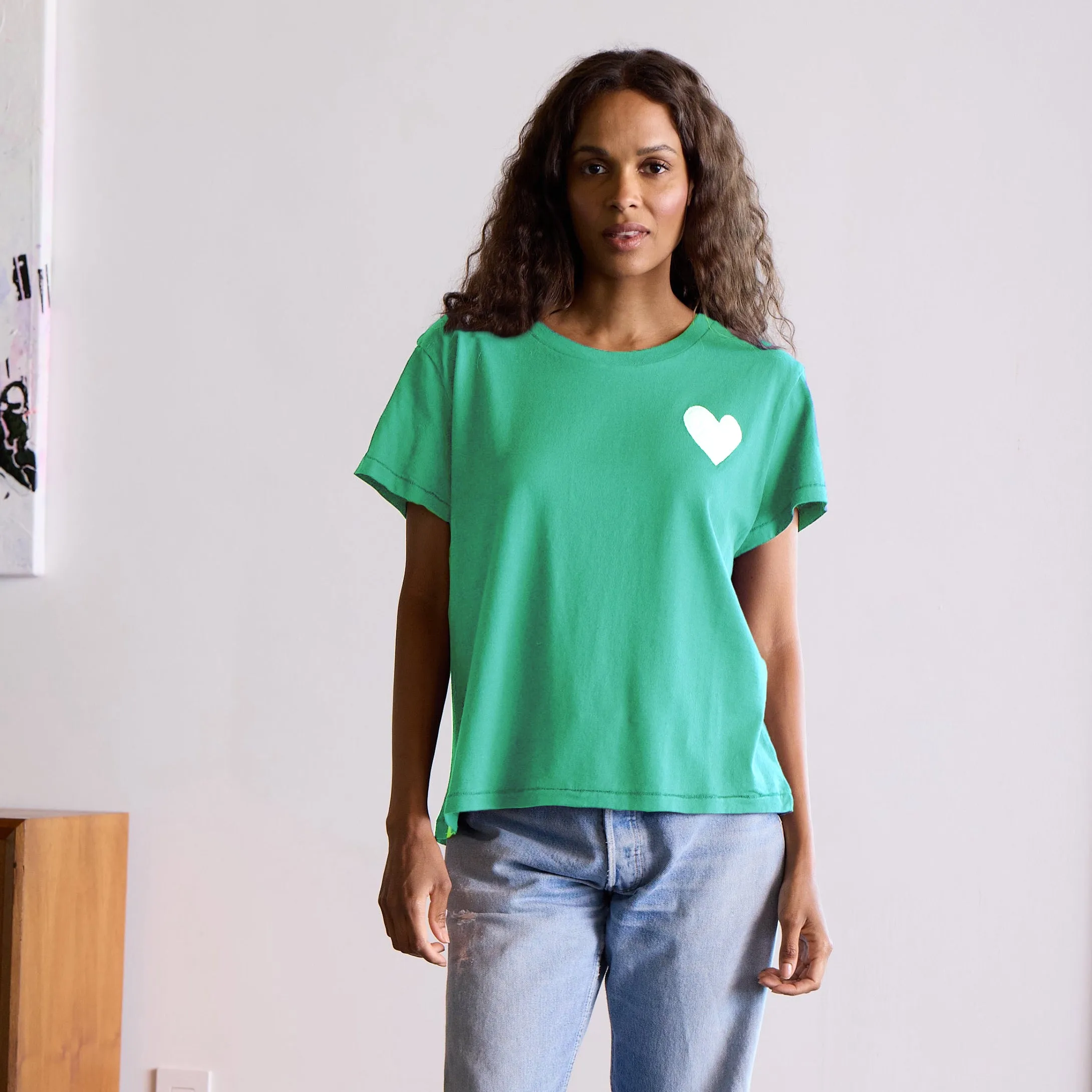 The Suke Tee Contrast Imperfect Heart