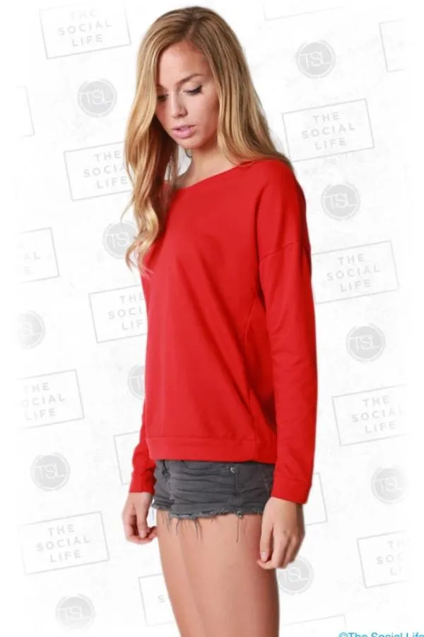 The Terry Long-Sleeve Scoop