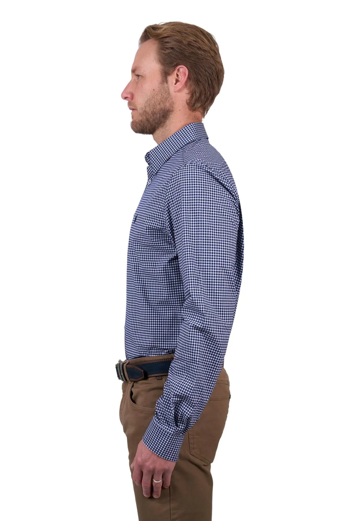THOMAS COOK BROCK TAILORED LS SHIRT NAVY