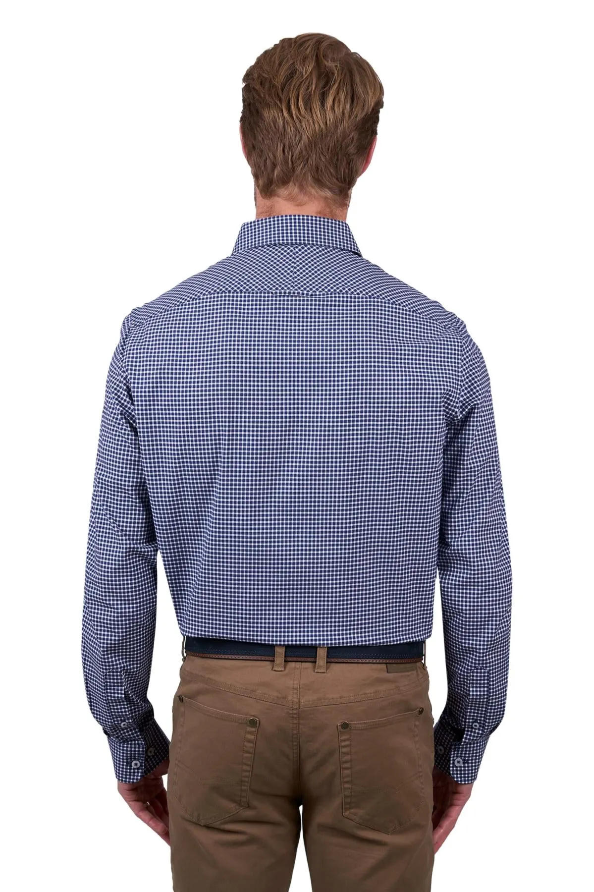 THOMAS COOK BROCK TAILORED LS SHIRT NAVY