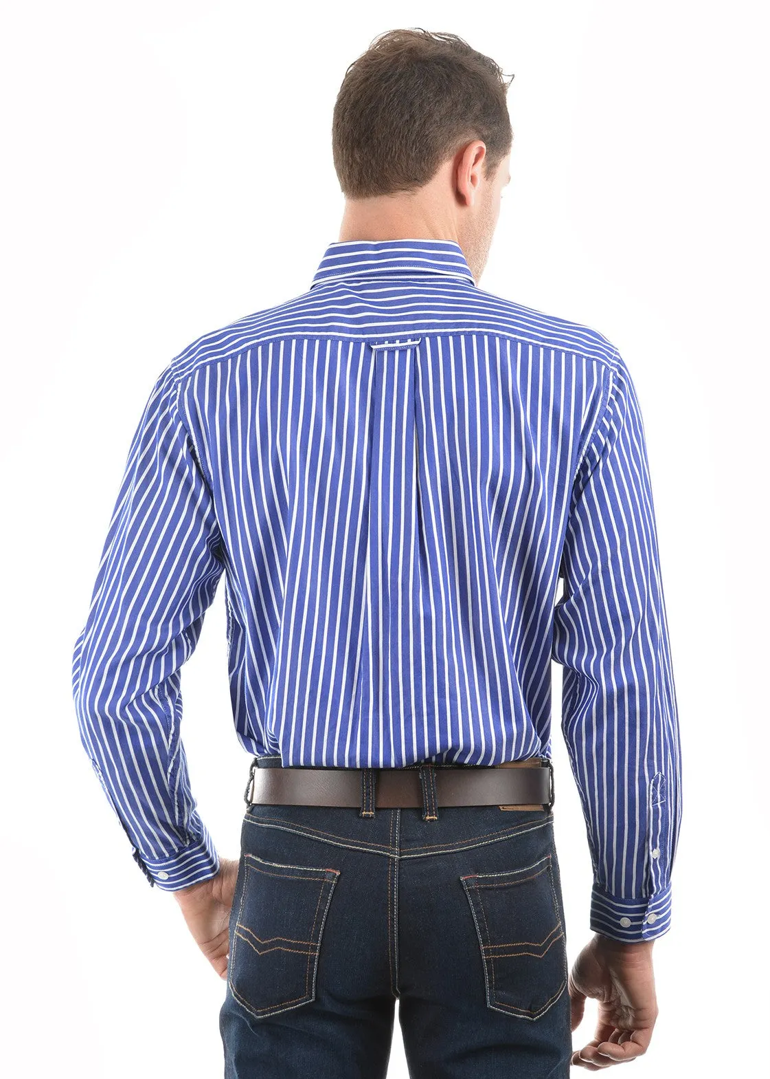 Thomas Cook Men's Winton Stripe 2 Pockets Long Sleeve Shirt - 2 Colours