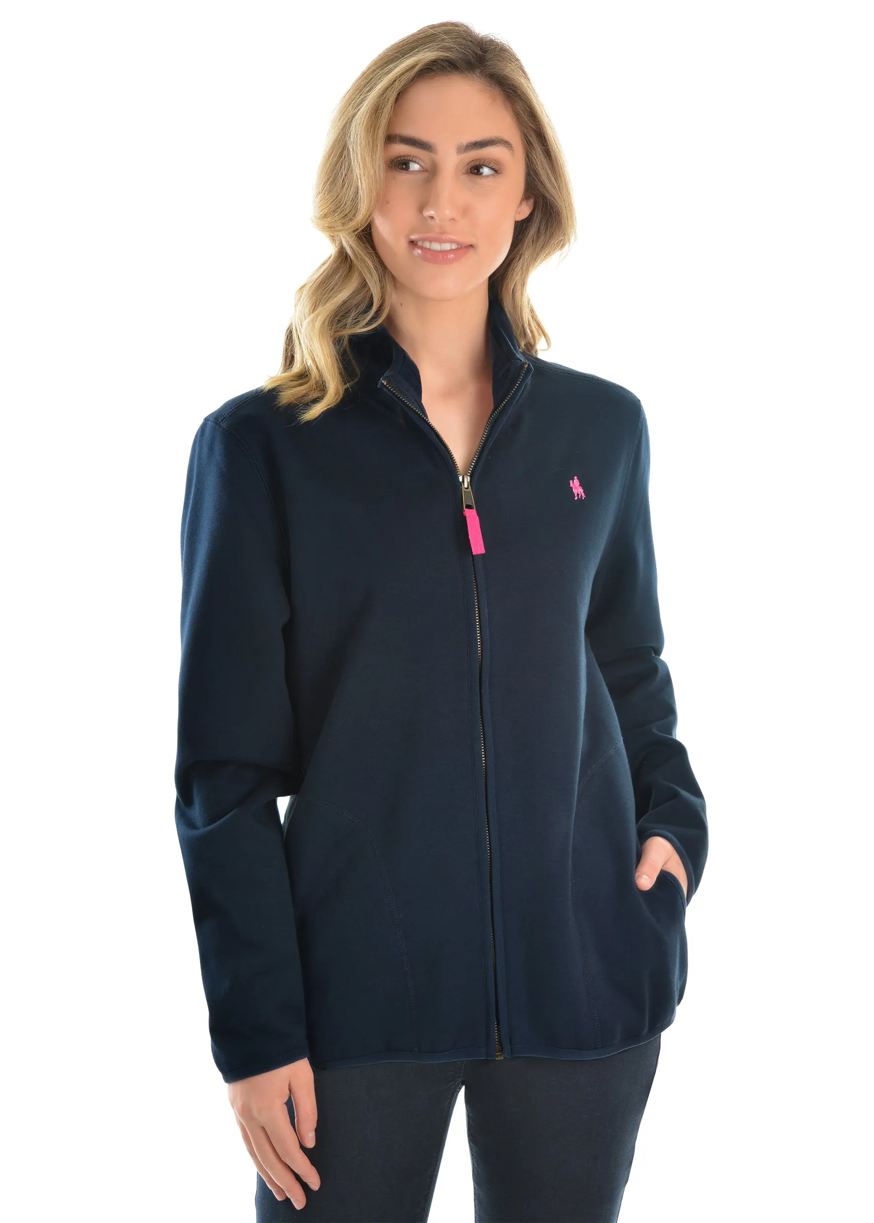 Thomas Cook Womens Zip Thru Fleece Jacket - Navy