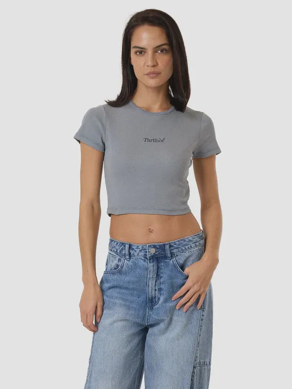 Thrills Workwear Baby Tee - Flint Blue