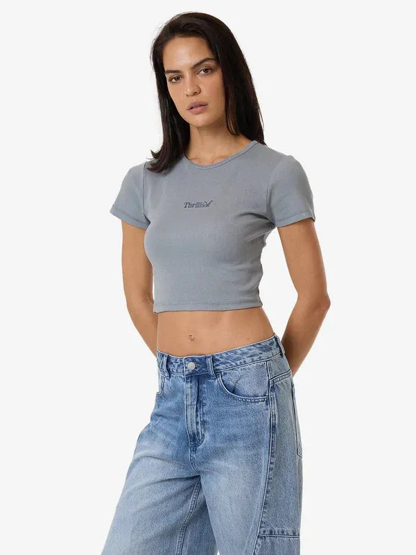 Thrills Workwear Baby Tee - Flint Blue