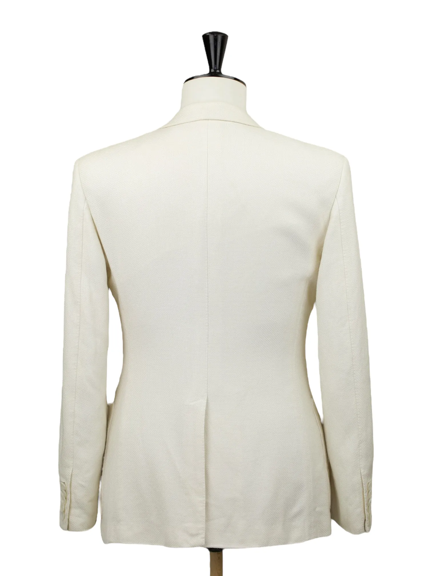 Tom Ford Offwhite Silk & Cotton Hopsack O'Connor Jacket