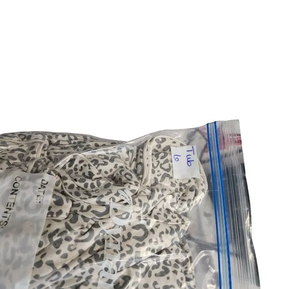 Tommy John Womens Leopard Pajama Set L Soft Modal Blend Long Sleeve Top &amp; Pants