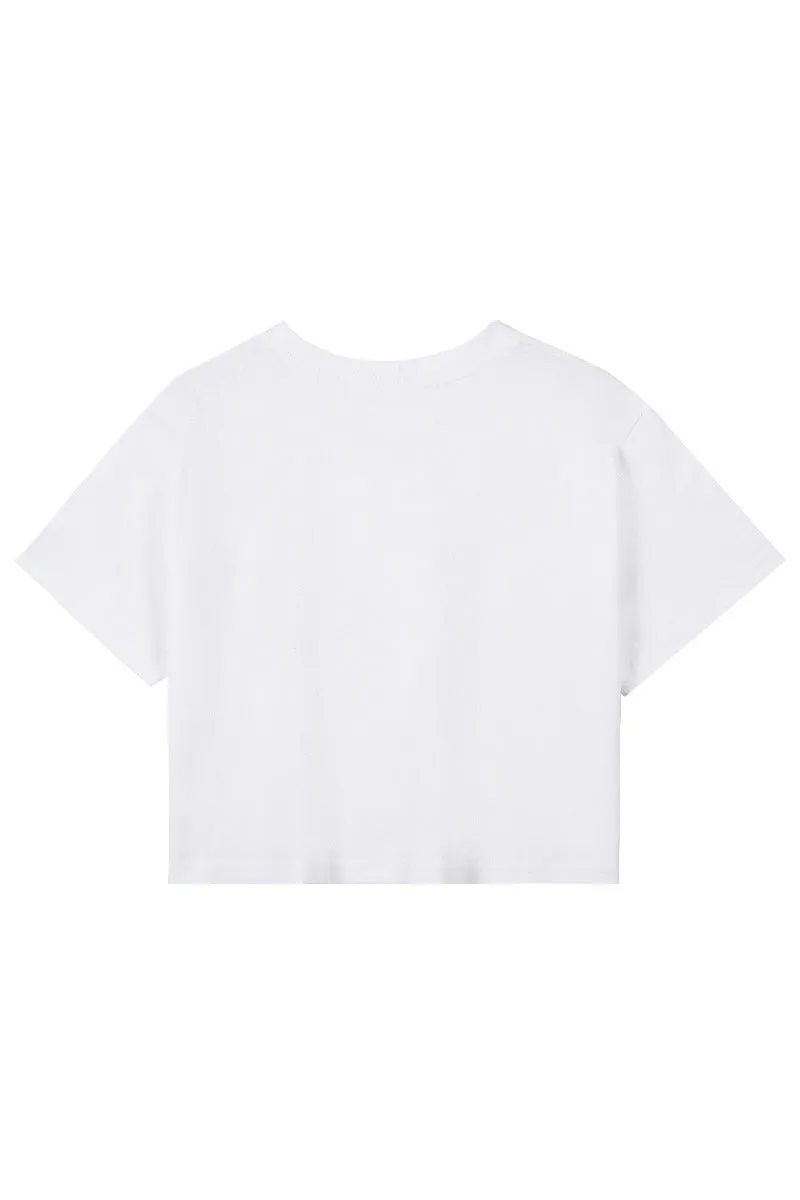 TQ3277 Plain Crop Tee