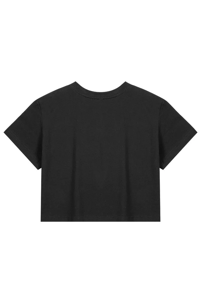 TQ3277 Plain Crop Tee