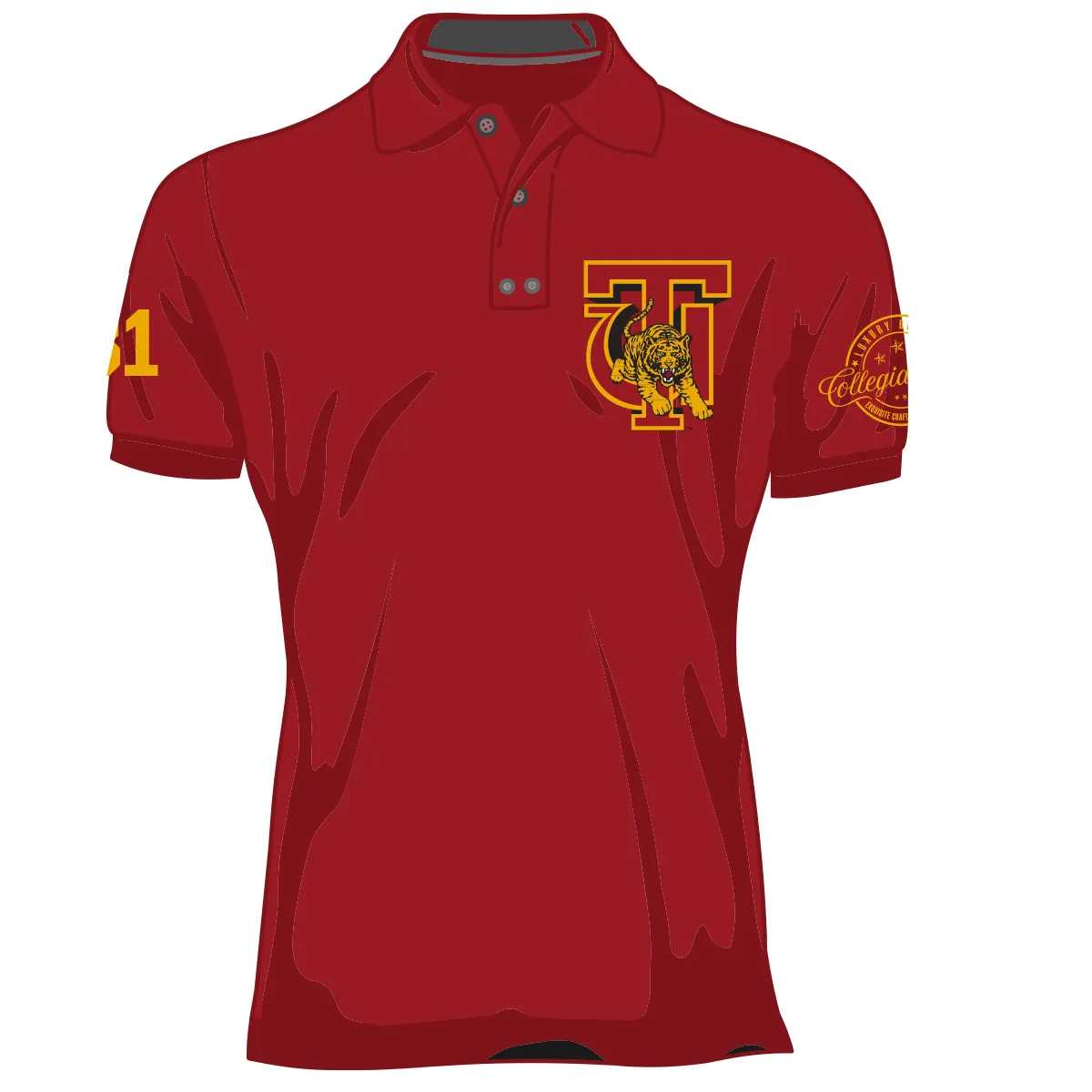 TUSKEGEE | The Iconic GOLDEN TIGERS Polo Shirt ()