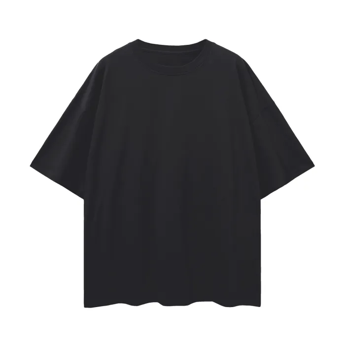 Unapologetically Multiracial Graphic Tee Japanese Streetwear Style on back of Black Oversize Deep Drop Shoulder Tee - 190 GSM
