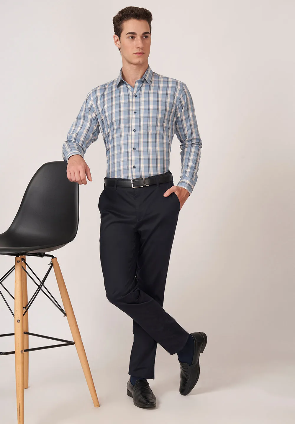 Urban Twist Pure Cotton Formal- Slim Fit Shirt- S49125