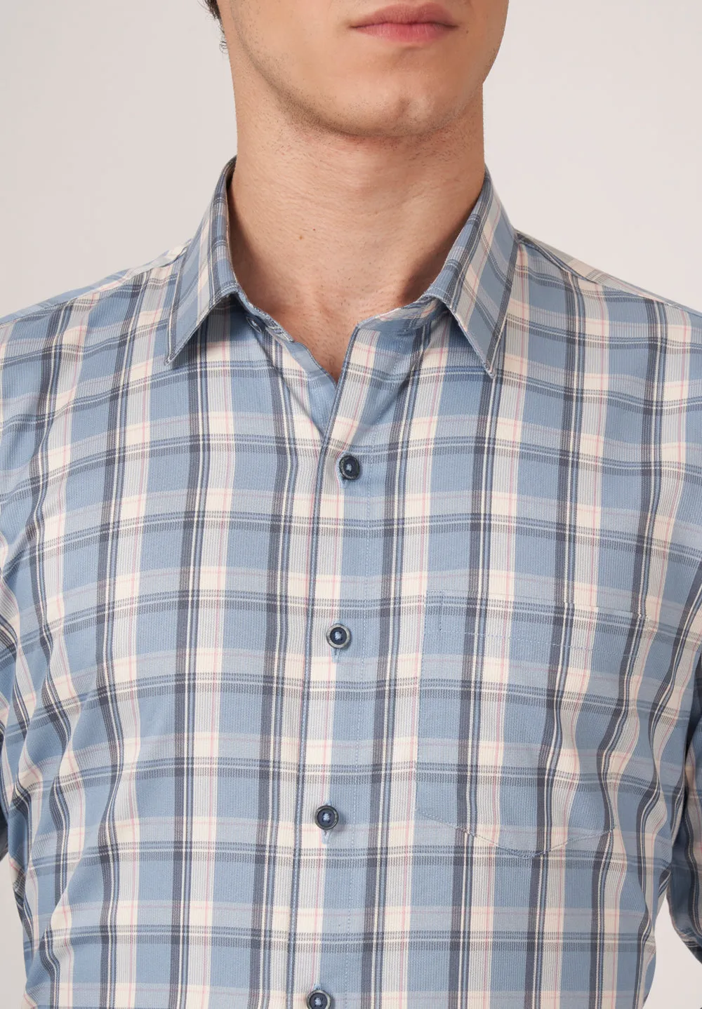 Urban Twist Pure Cotton Formal- Slim Fit Shirt- S49125
