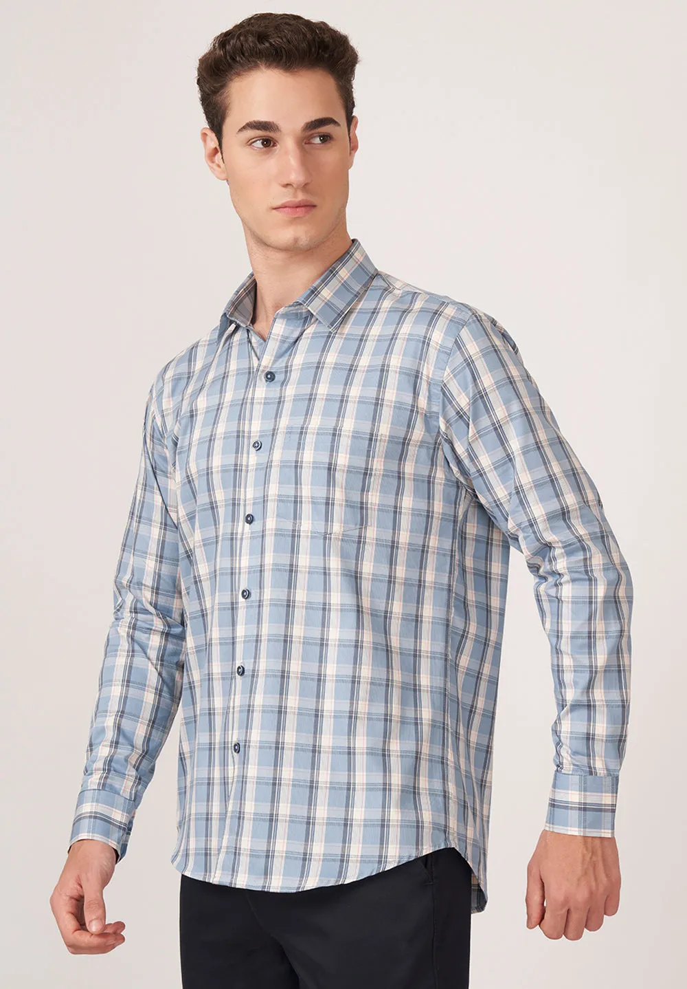 Urban Twist Pure Cotton Formal- Slim Fit Shirt- S49125