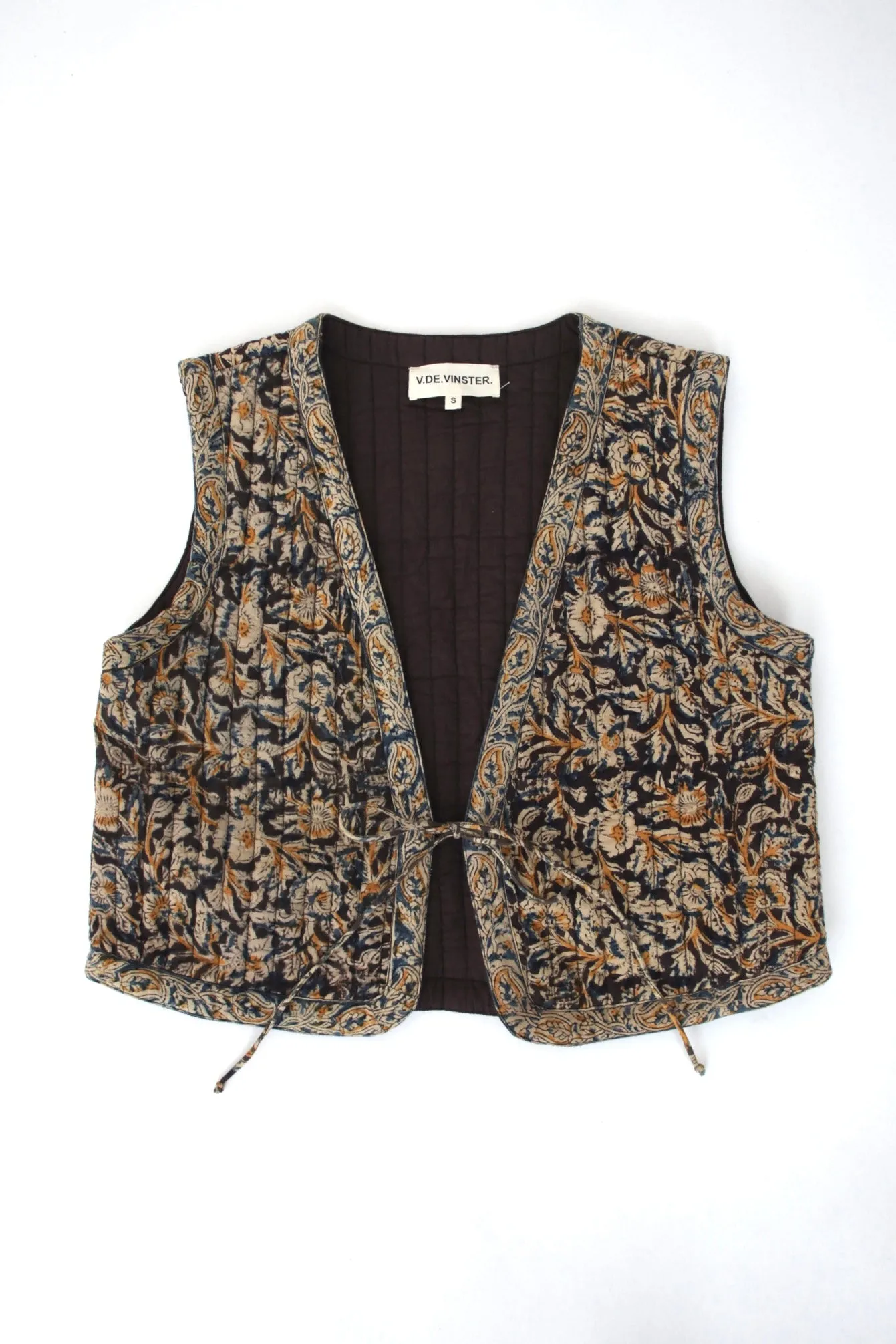 V.D.E Vinster Floral Quilted Vest