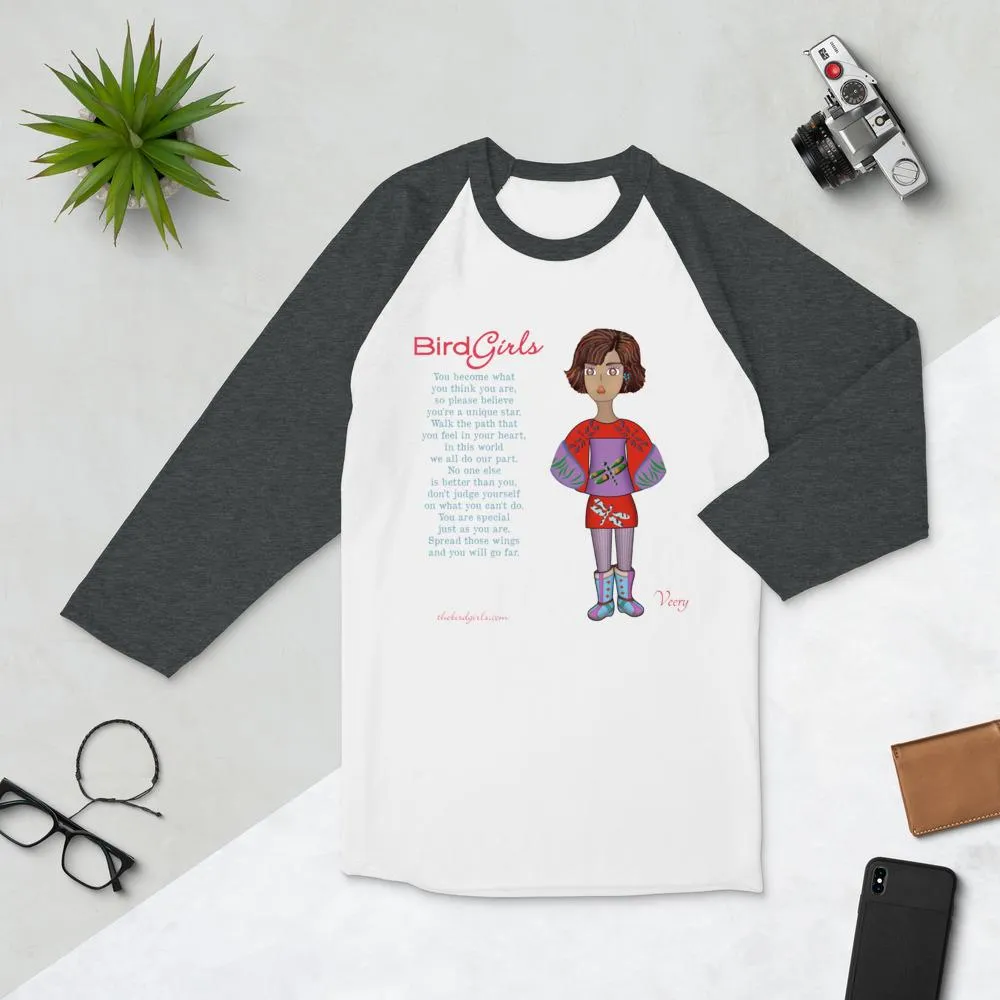 Veery 3/4 sleeve raglan shirt