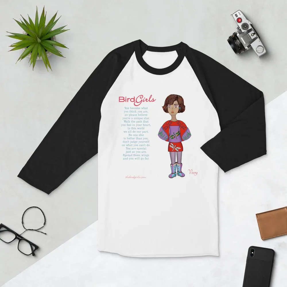 Veery 3/4 sleeve raglan shirt